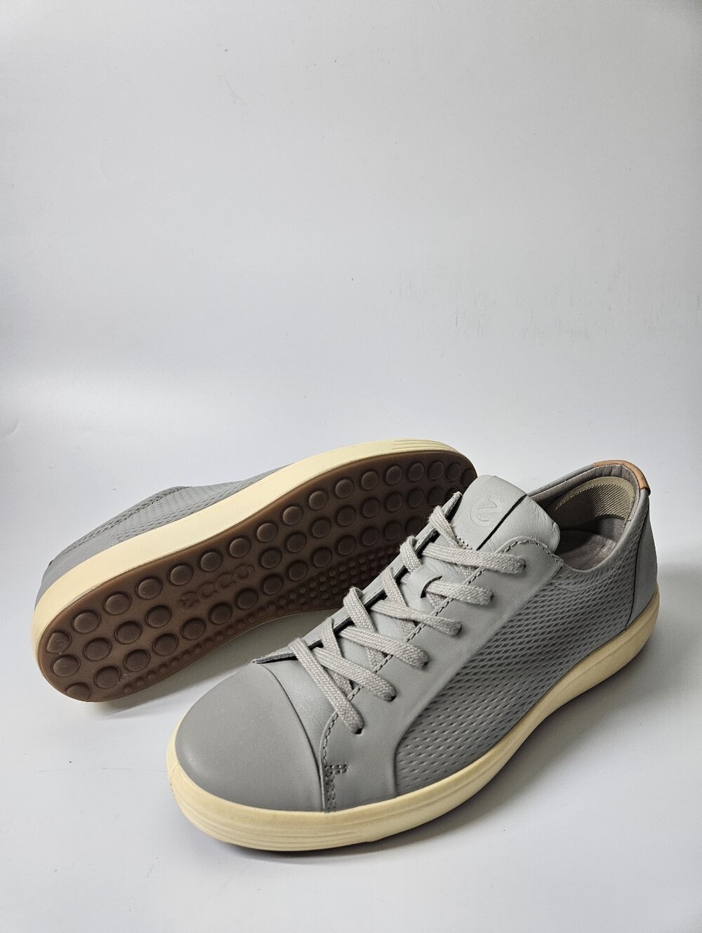 ECCO Mens Soft 7 Sneaker Wild Dove 470364-60590 Sz 8-8.5